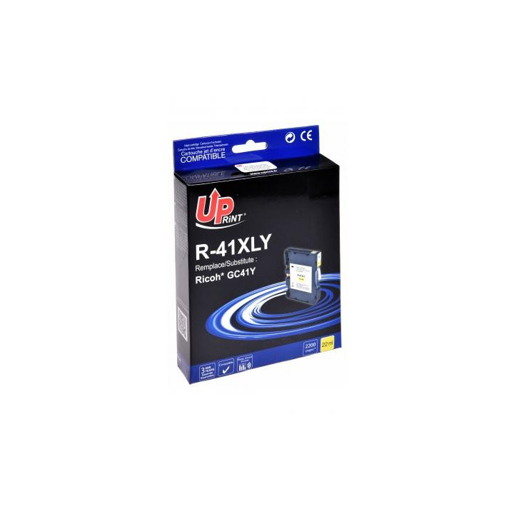 Мастило гел UPRINT GC41M, RICOH, 36ml, 2500 копия, 405764, Yellow