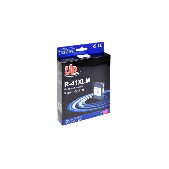 Мастило гел UPRINT GC41M, RICOH, 36ml, 2500 копия, 405763, Magenta