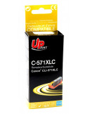 Мастилница UPRINT CLI 571XL-C CANON, Cyan