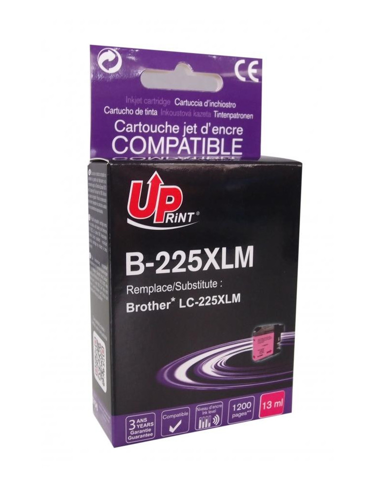 Мастилница UPRINT LC225XL BROTHER, Magenta
