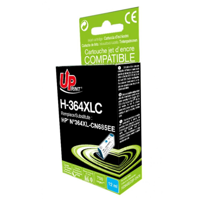 Мастилница UPRINT CN685 HP No364XL , Cyan