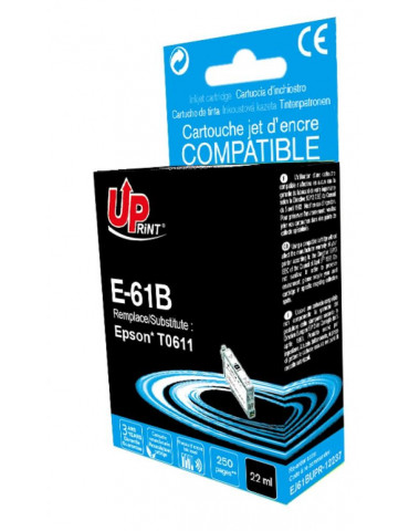 Мастилница UPRINT T0611 EPSON, Черен
