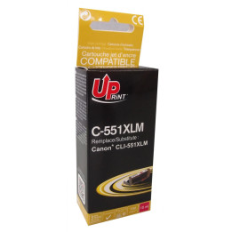Мастилница UPRINT CLI-551XL CANON, С чип, Magenta