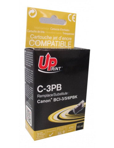 Мастилница UPRINT BCI3/BCI5/BCI6 CANON, Фото черeн