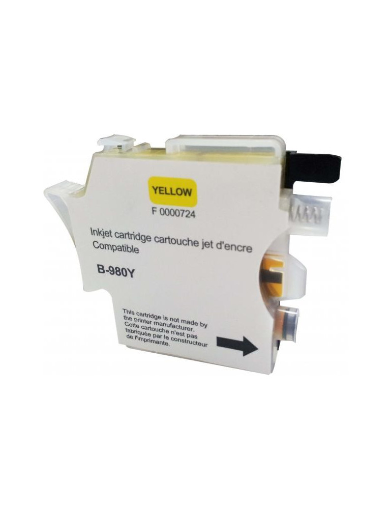 Мастилница UPRINT LC980/1100 BROTHER, Yellow