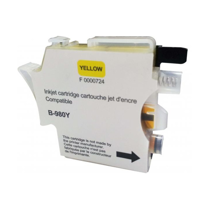 Мастилница UPRINT LC980/1100 BROTHER, Yellow