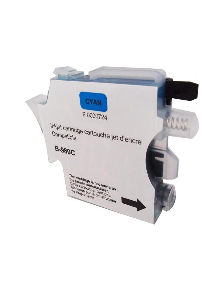 Мастилница UPRINT LC980/1100 BROTHER, Cyan