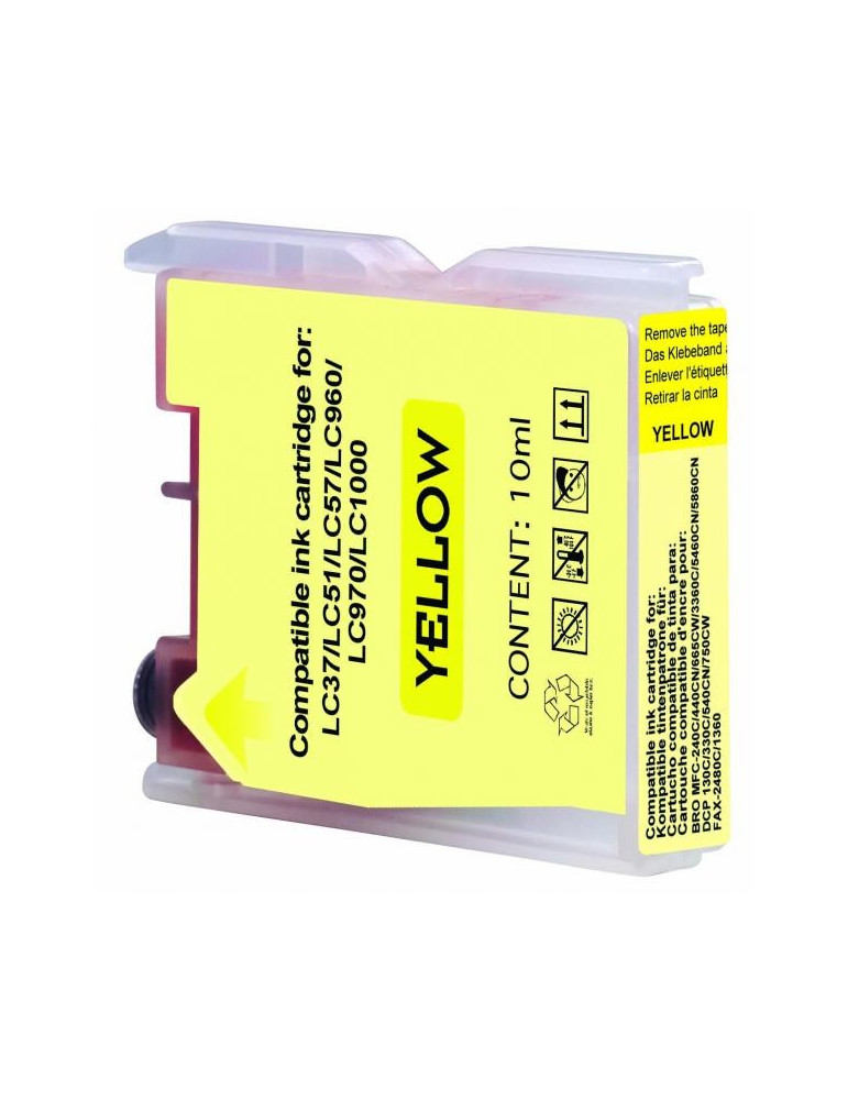 Мастилница UPRINT LC970/1000 BROTHER, Yellow