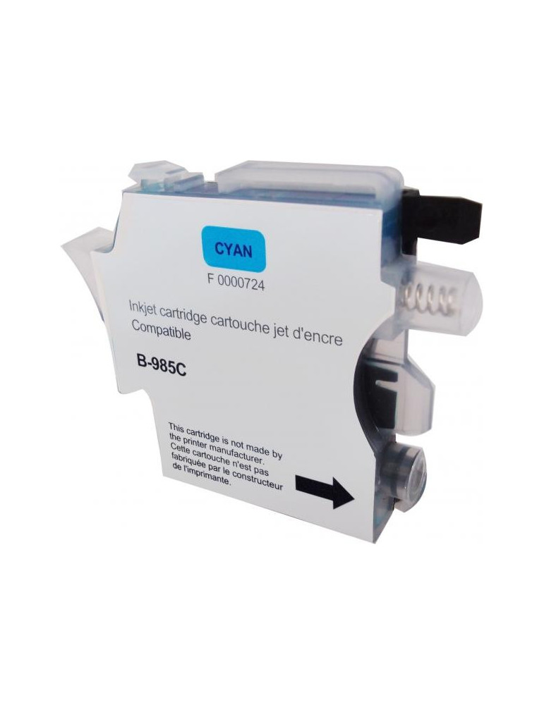 Мастилница UPRINT LC985, BROTHER, Cyan