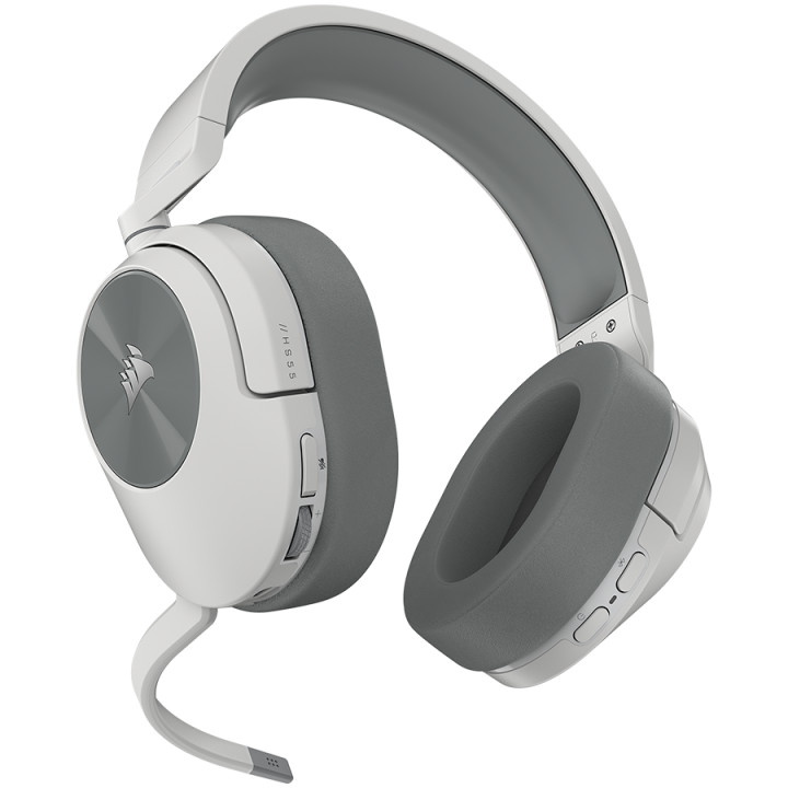 Безжични геймърски слушалки Corsair HS55, White - CA-9011281-EU