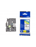 TZ Tape 18mm Black on Clear, Laminated, 8m lenght, for P-Touch