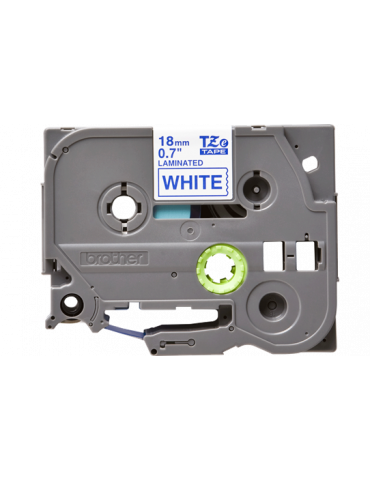 TZ Tape BROTHER 18mm Blue on White, Laminated, 8m lenght, for P-Touch