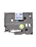 TZ Tape BROTHER 18mm Blue on White, Laminated, 8m lenght, for P-Touch