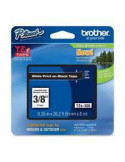 TZ Tape BROTHER 9mm White on Black, Laminated, 8m lenght, for P-Touch