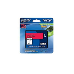 TZ Tape BROTHER 24mm Black on Red, Laminated, 8m lenght, for P-Touch