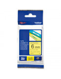 TZ Tape BROTHER 6mm BLACK ON YELLOW, Laminated, 6mm lenght, for P-Touch