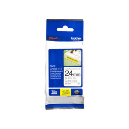 TZ Tape BROTHER 18mm Black on White, Laminated, 8m lenght, for P-Touch