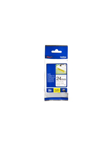 TZ Tape BROTHER 18mm Black on White, Laminated, 8m lenght, for P-Touch