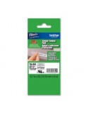 TZ Security Tape BROTHER 18mm Black on White, 8m lenght for P-Touch