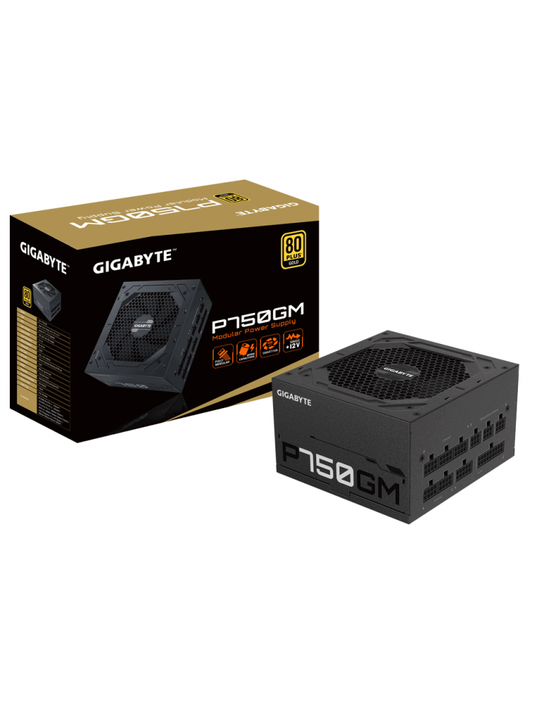 Модулно захранване Gigabyte P750W 750W 80 Plus GOLD - GP-P750GM