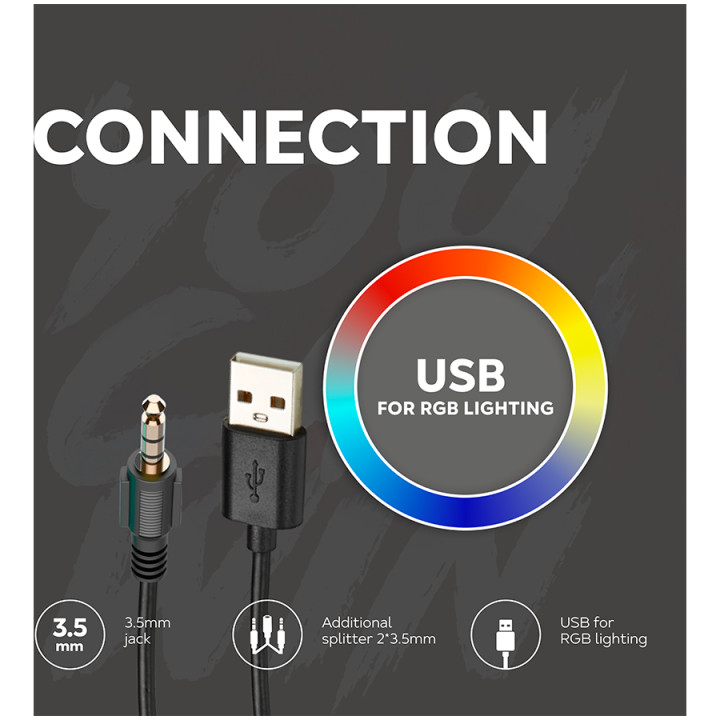 Геймърски слушалки Canyon Shadder GH-6, RGB, White - CND-SGHS6W