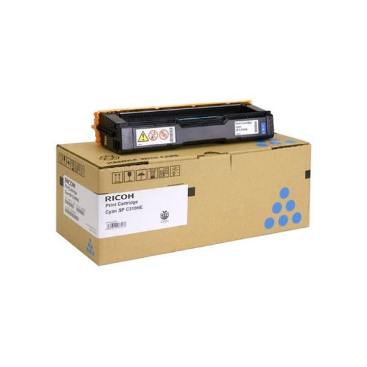 Тонер касета Ricoh SPC310HE, 6600 копия, Cyan
