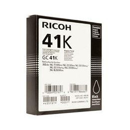 Мастило гел RICOH GC41K, 2500 копия, Черен