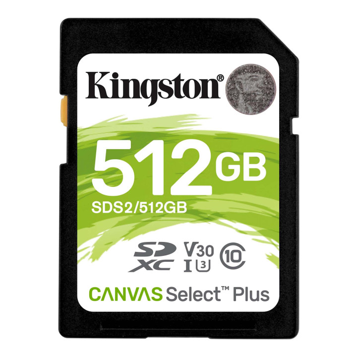 Карта памет Kingston 512GB Canvas Select Plus SD, Class 10 UHS-I