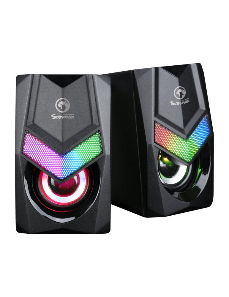 Колонки Marvo 2.0 6W Rainbow backlight - MARVO-SG-118