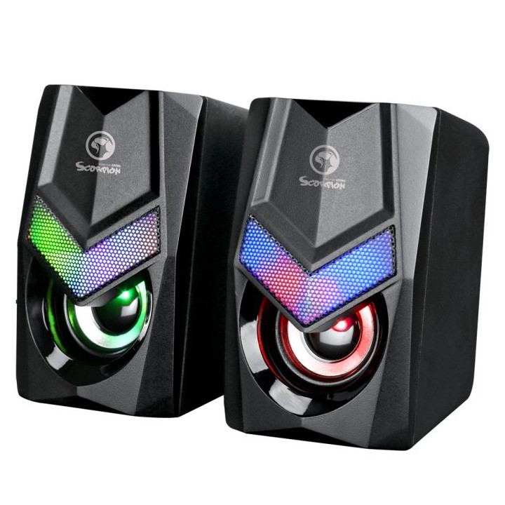 Колонки Marvo 2.0 6W Rainbow backlight - MARVO-SG-118