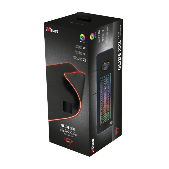 Геймърски пад Trust GXT 764 Glide-Flex XXL RGB
