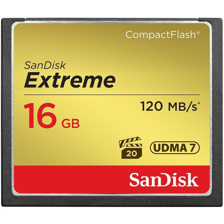 Карта памет SanDisk 64GB Extreme CF 120MB/s - SDCFXSB-064G-G46