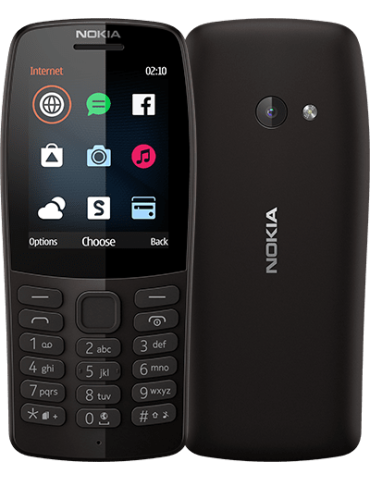 Телефон Nokia 210 DS черен