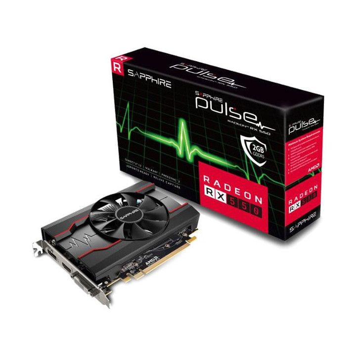 Видео карта Sapphire PULSE RADEON 550 2GB - 11268-21-20G