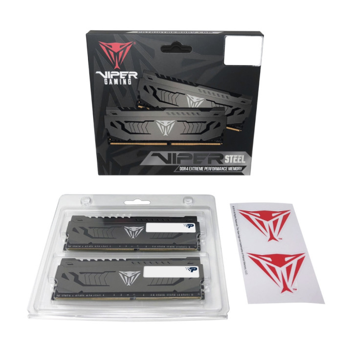 RAM памет Patriot 32GB (2x16GB) 3200MHz Viper Steel  -PVS432G320C6K