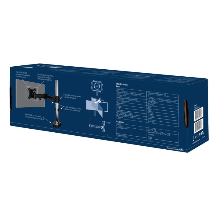 Стойка за монитор Arctic Z1 Gen 3  4xUSB - AEMNT00052A