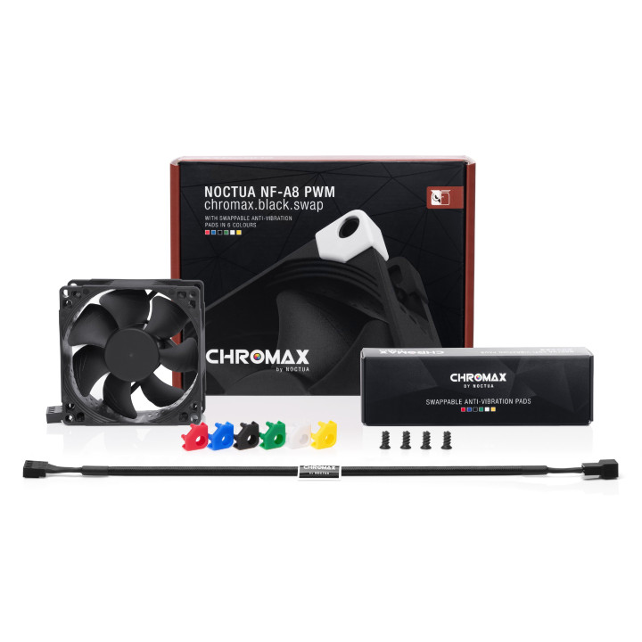Вентилатор Noctua 80mm NF-A8 PWM chromax.black.swap