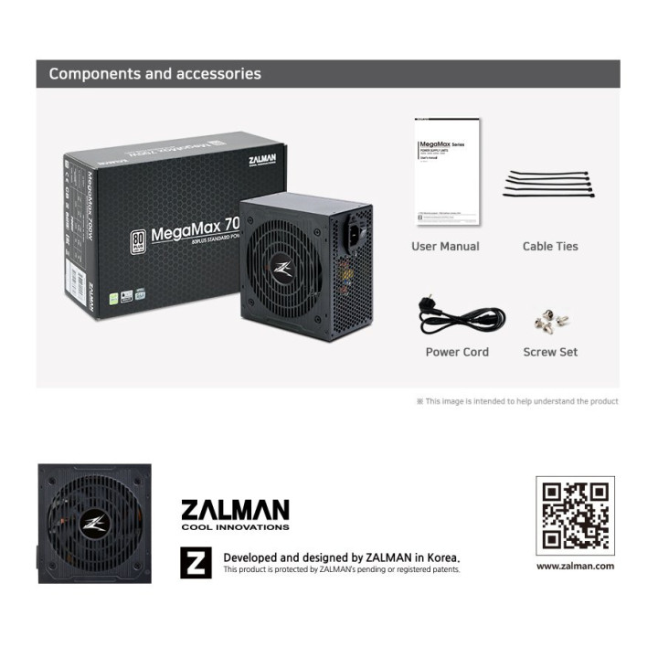 Захранване Zalman MegaMax 700W 80  ZM700-TXII