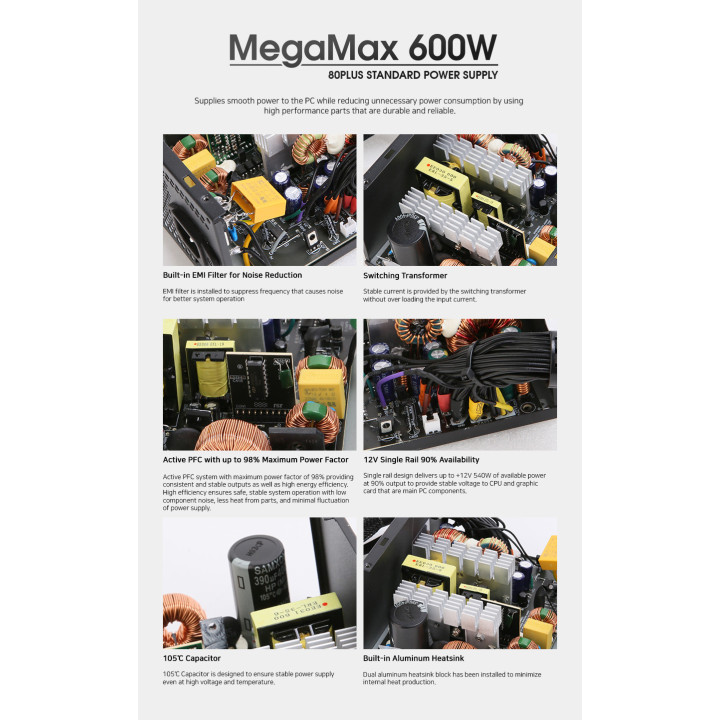 Захранване Zalman MegaMax 600W 80  ZM600-TXII