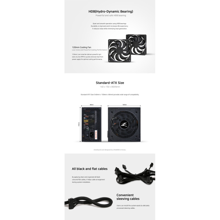 Захранване Zalman MegaMax 600W 80  ZM600-TXII