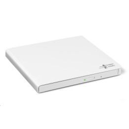 Външно оптично устройство Hitachi-LG GP57EW40 Ultra Slim External DVD-RW бял