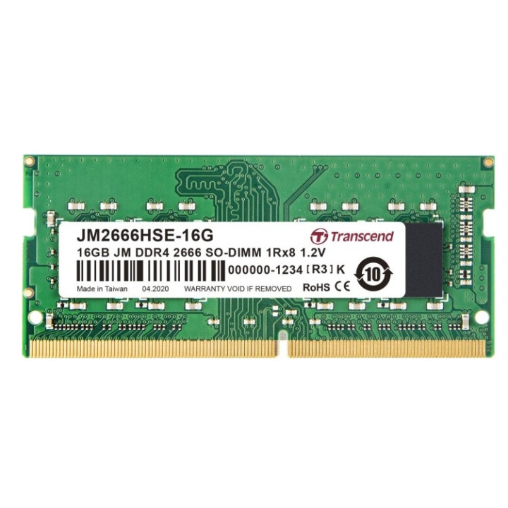 RAM памет Transcend 16GB JM 2666MHz SODIMM - JM2666HSE-16G