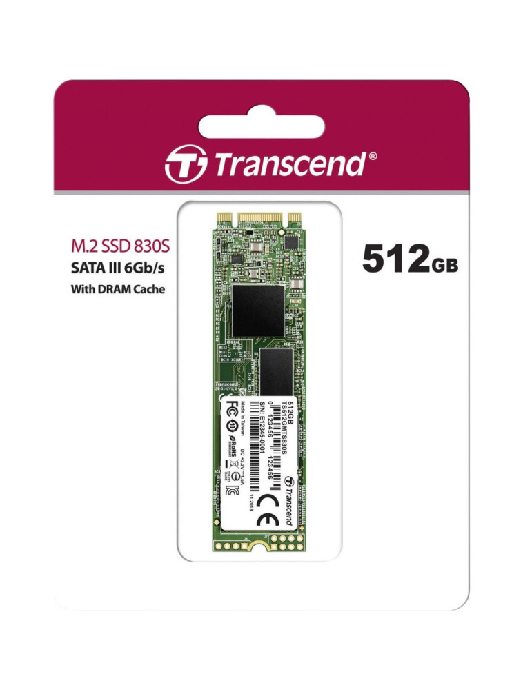 SSD диск Transcend 512GB M.2 SATA3- TS512GMTS830S