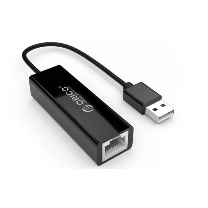 Адаптер Orico USB to LAN 100Mbps black - UTJ-U2