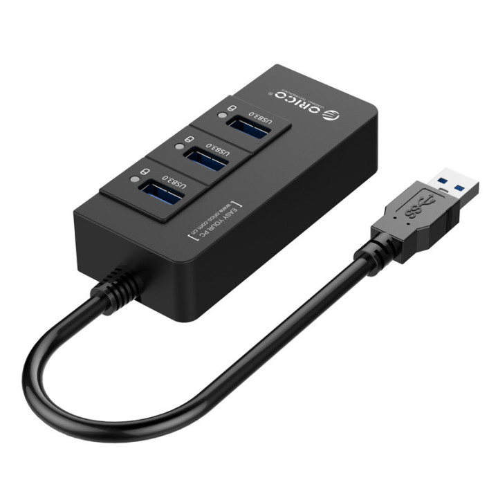Orico хъб USB3.0 HUB 4 port   LAN - HR01-U3