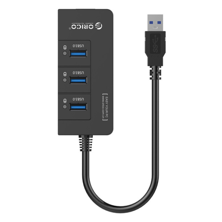 Orico хъб USB3.0 HUB 4 port   LAN - HR01-U3