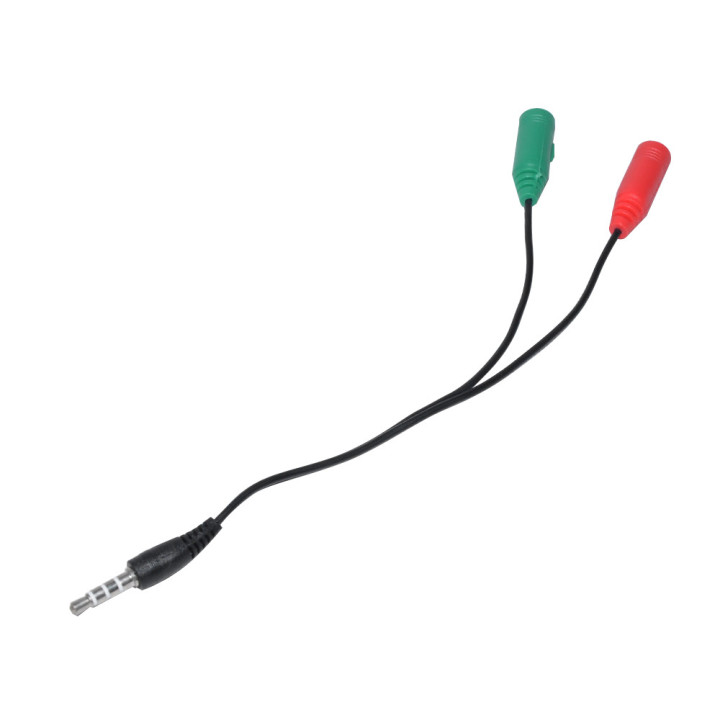 Преходник Makki 3.5mm 4pin M / 2 x 3.5mm F - MAKKI-CBL-SP35