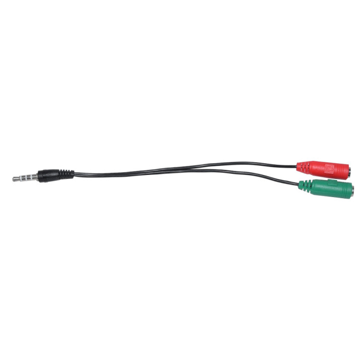 Преходник Makki 3.5mm 4pin M / 2 x 3.5mm F - MAKKI-CBL-SP35
