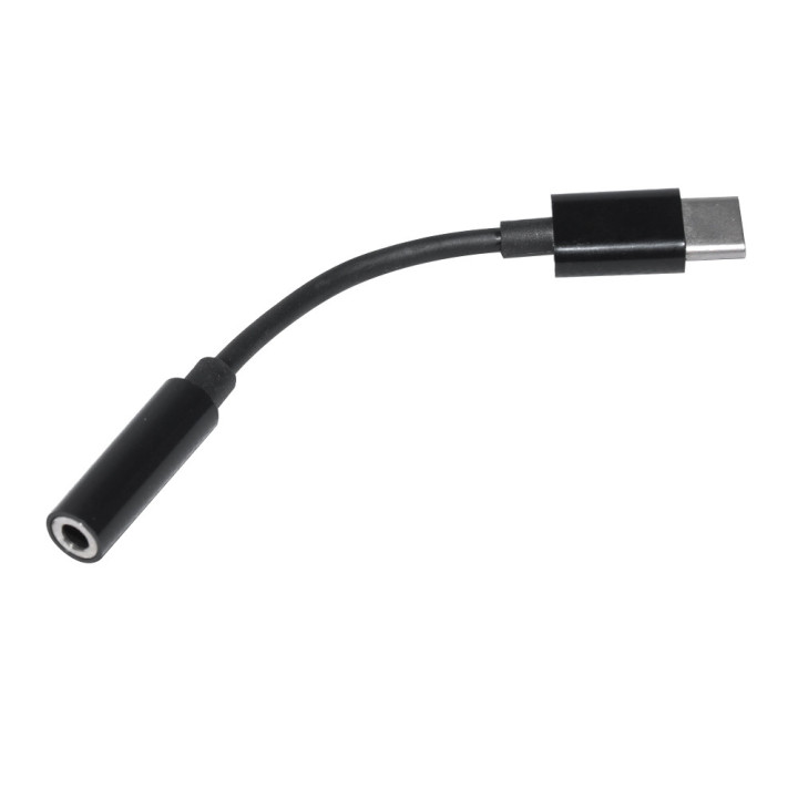 Преходник Makki Type-C M to 3.5mm audio jack 4P F, Black - MAKKI-CBL-C-AUDIO-BK