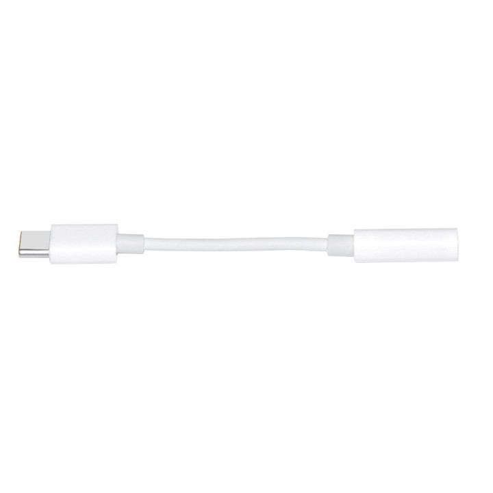 Преходник Makki Type-C M to 3.5mm audio jack 4P F, White - MAKKI-CBL-C-AUDIO-WH